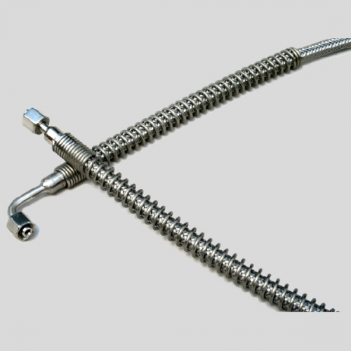 Edelstahlringwellschlauch-8S-1x90°, 1.4541, PN 300 bar